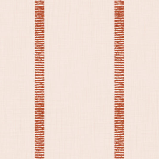 Boho Golden Harmony Stripes Beige Terracotta Wallpaper⁠