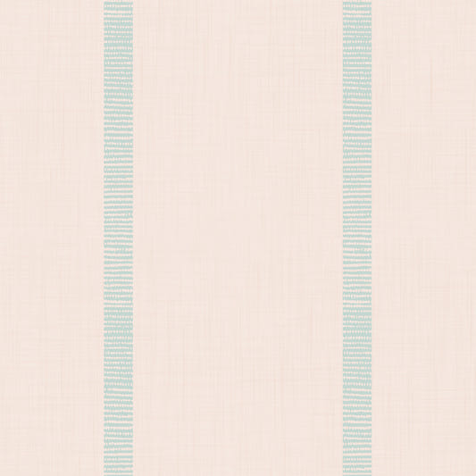 Boho Golden Harmony Stripes Beige Soft Blue Wallpaper⁠