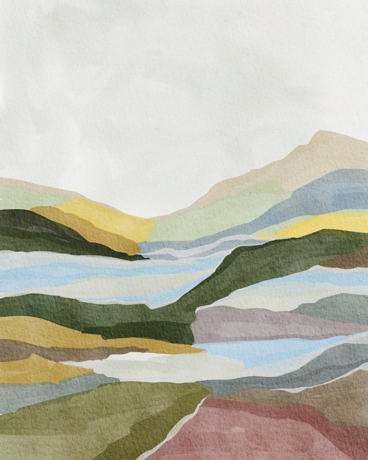 Golden Hour Hills Wall Mural