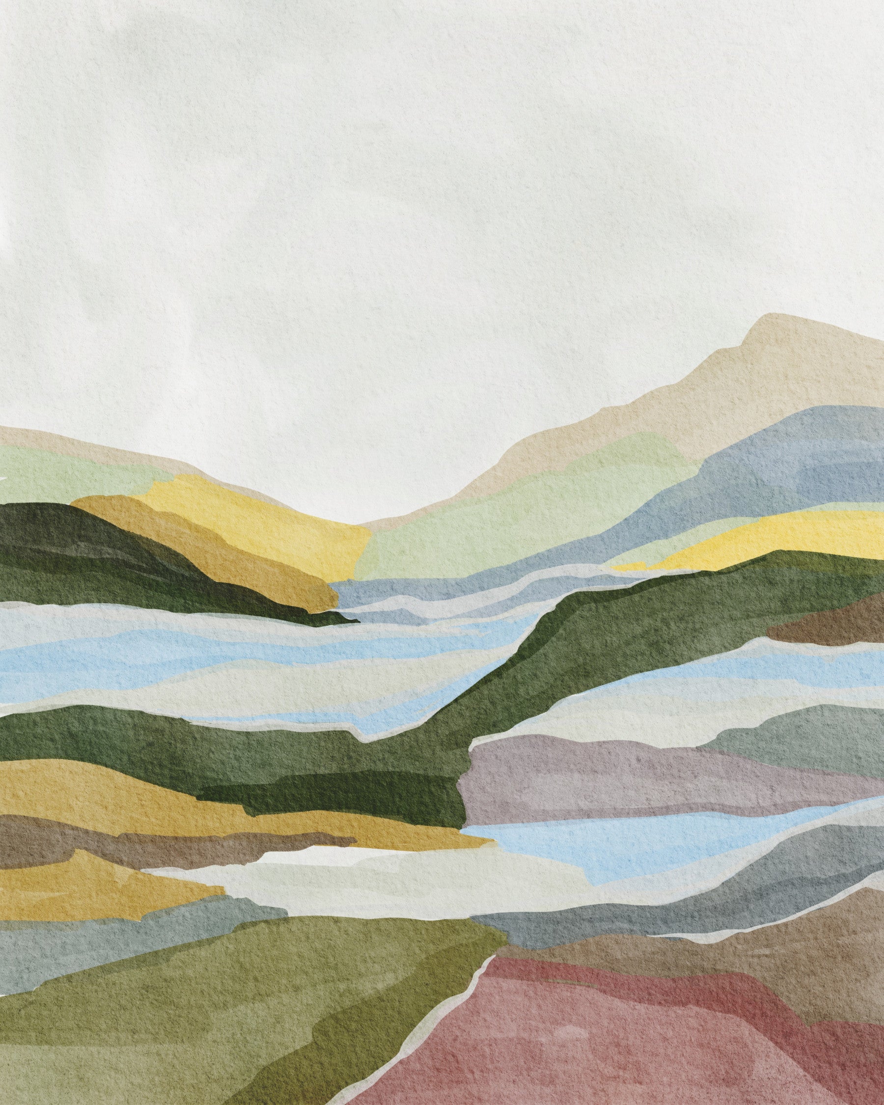 Golden Hour Hills Wall Mural