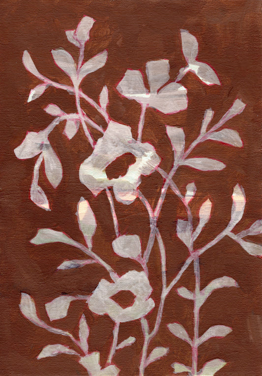 Terracotta Bloom Wall Mural