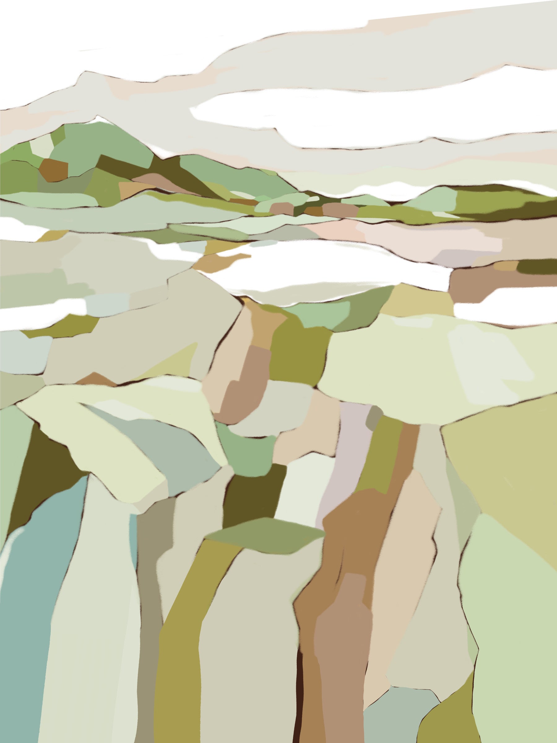 Serene Landscapes view Wall Mural