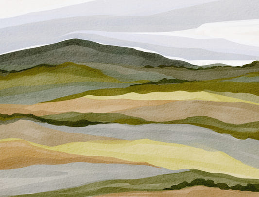 Whispering Hills landscape Wall Mural