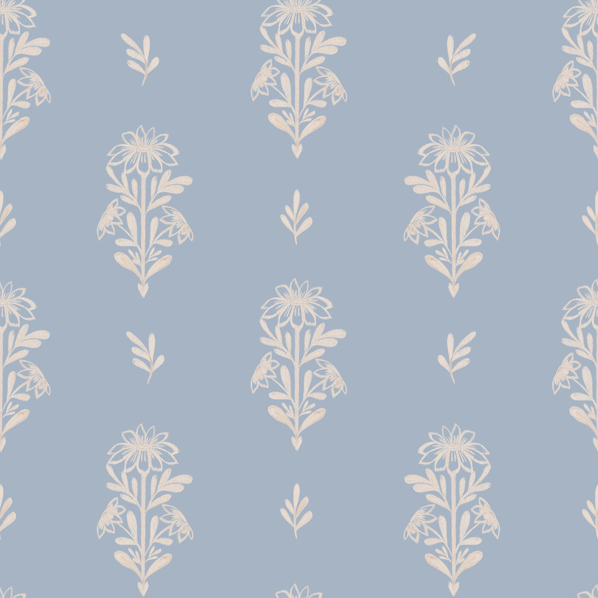 Blush Botanical Wallpaper⁠ in your room — zoomed