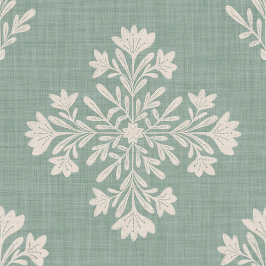Sage & Cream Botanical Wallpaper⁠