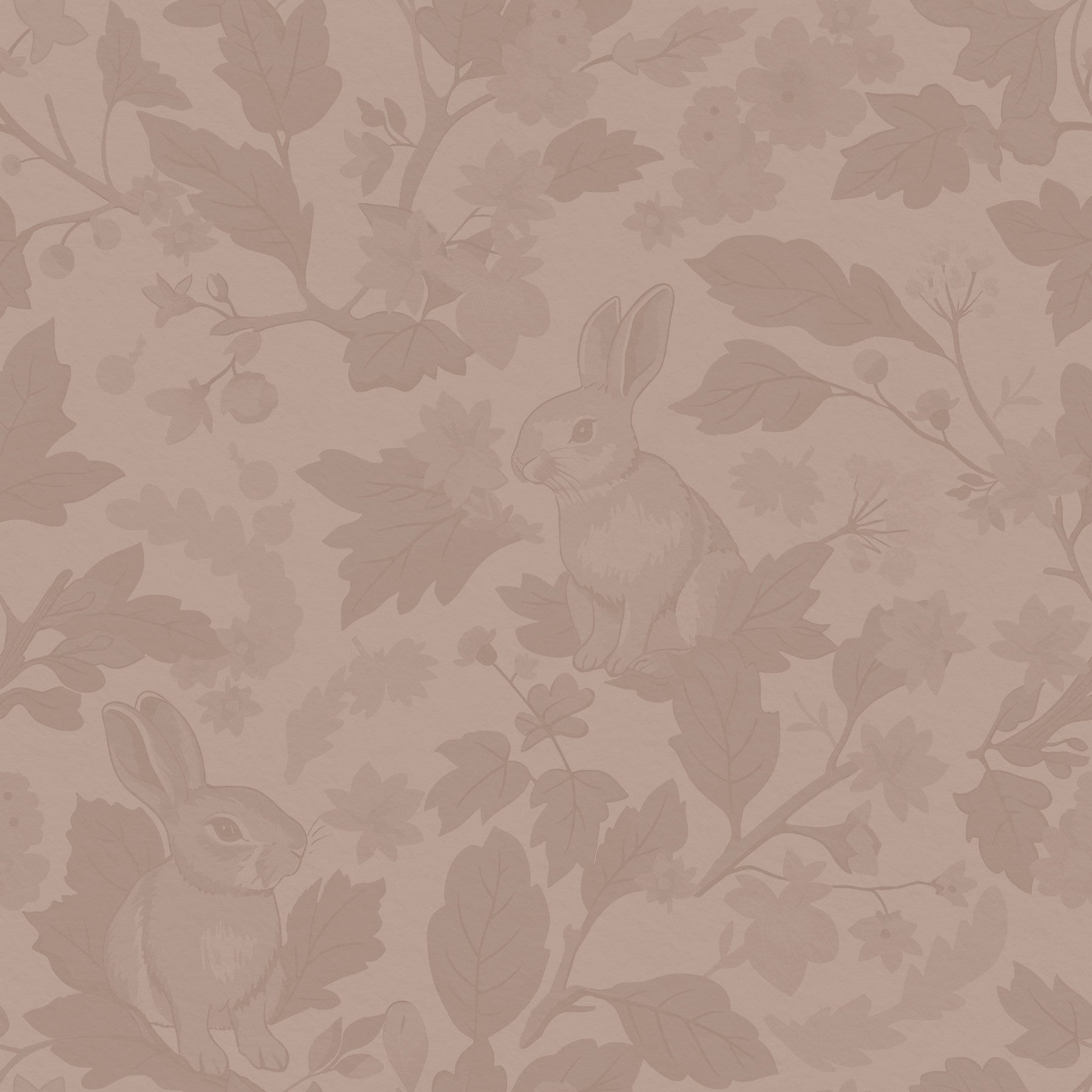 Woodland Garden – Solid Vintage Blush Wallpaper⁠