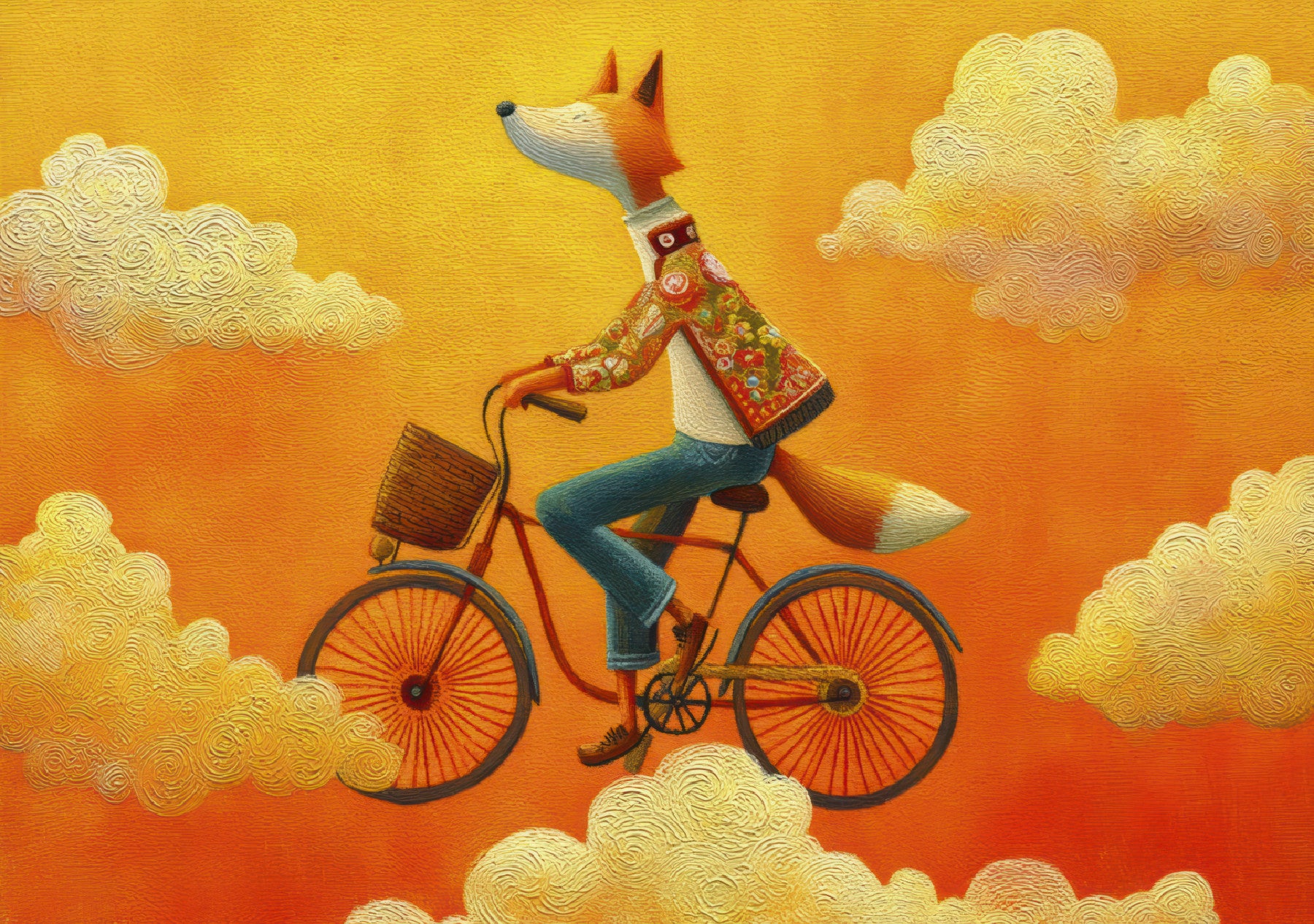 Fox's Aerial Adventure Wall Mural