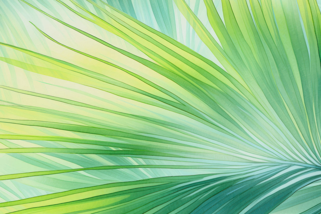 Tropical Green Oasis Wall Mural