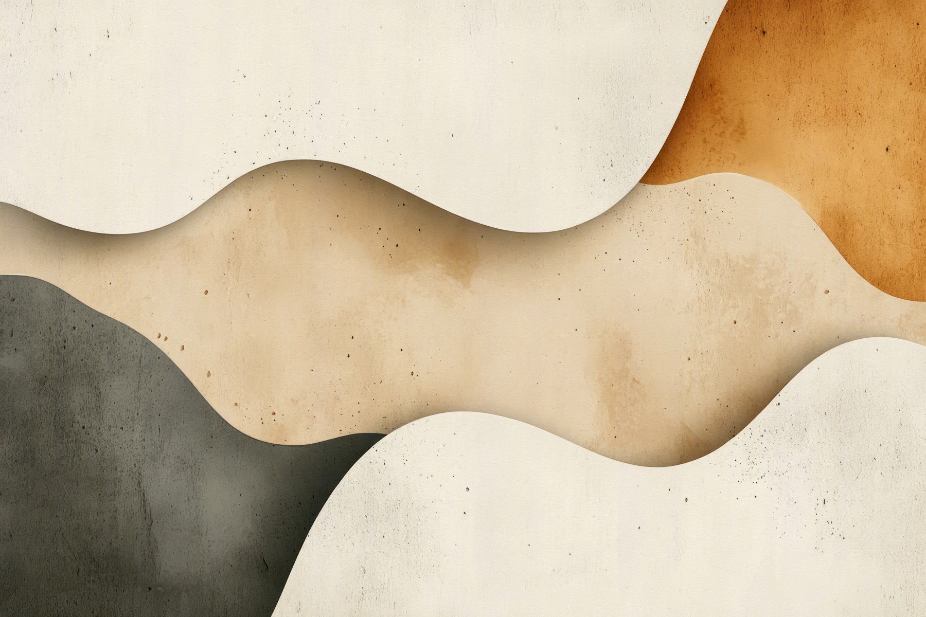 Fluid Sand Forms Wall Mural