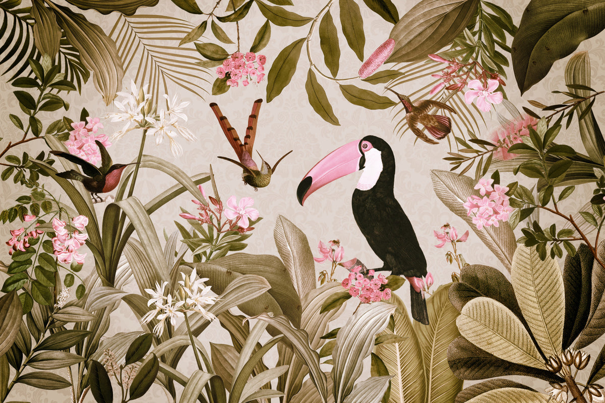 Enchanted Jungle Oasis Wall Mural