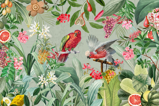 Enchanted Vintage Garden of Eden Wall Mural