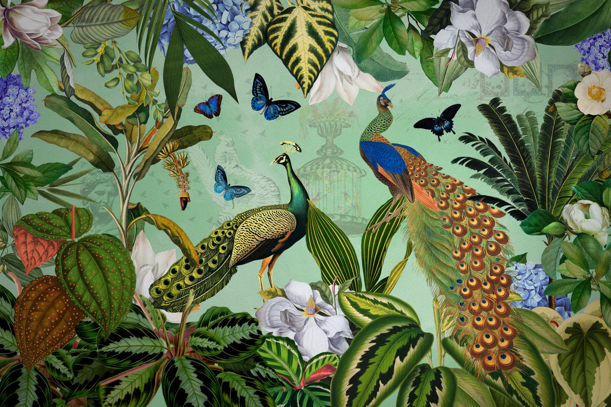 Enchanted Garden Wall Mural in your room — zoomed