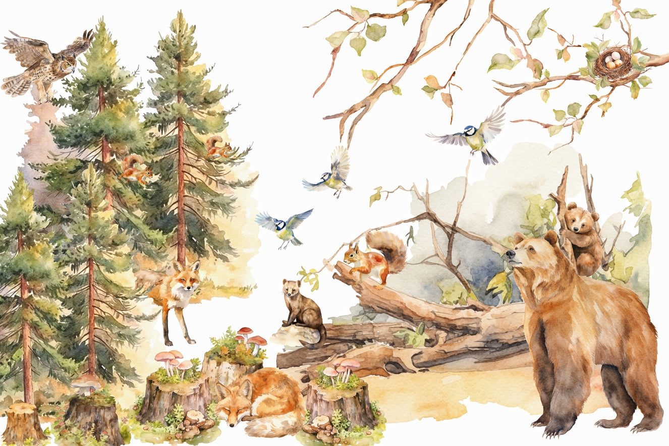 Whispers of the Wildwood 1 Wall Mural