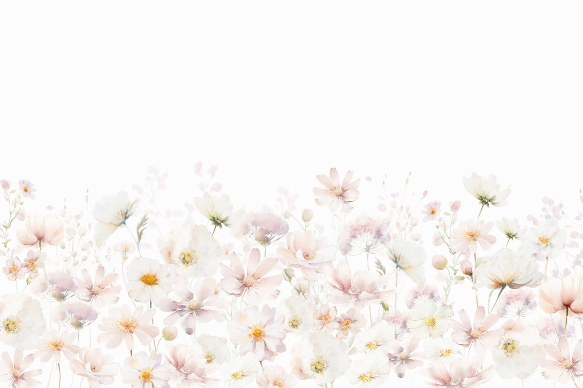 Watercolor Wildflower Dream Wall Mural