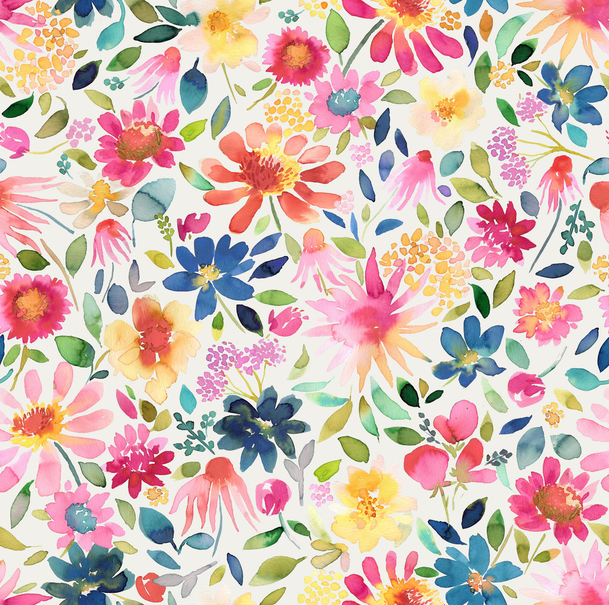 Spring Flowers Zinnias Garden Nature Fresh Wallpaper⁠ in your room — zoomed