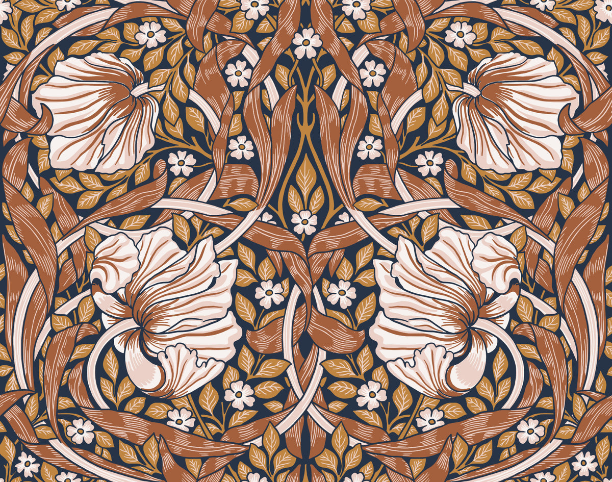 Pimpernel by William Morris 19 Wallpaper⁠ in your room — zoomed