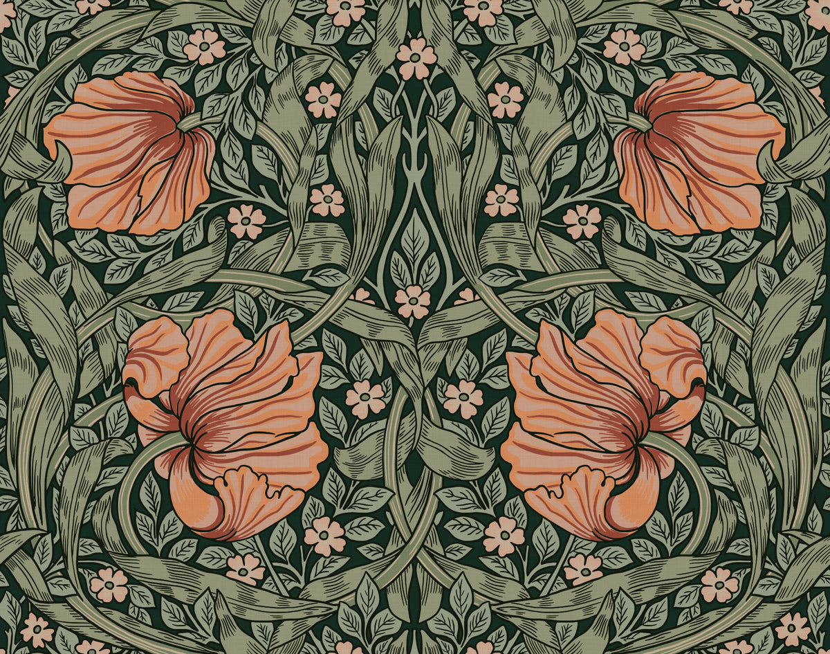 Pimpernel by William Morris 24 Wallpaper⁠ in your room — zoomed