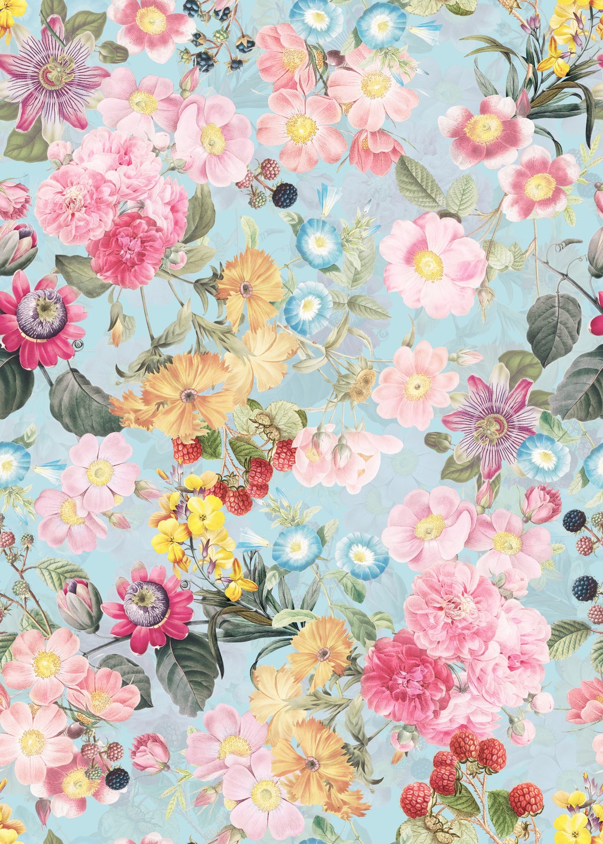 Romantic Garden Rhapsody Wallpaper⁠ in your room — zoomed