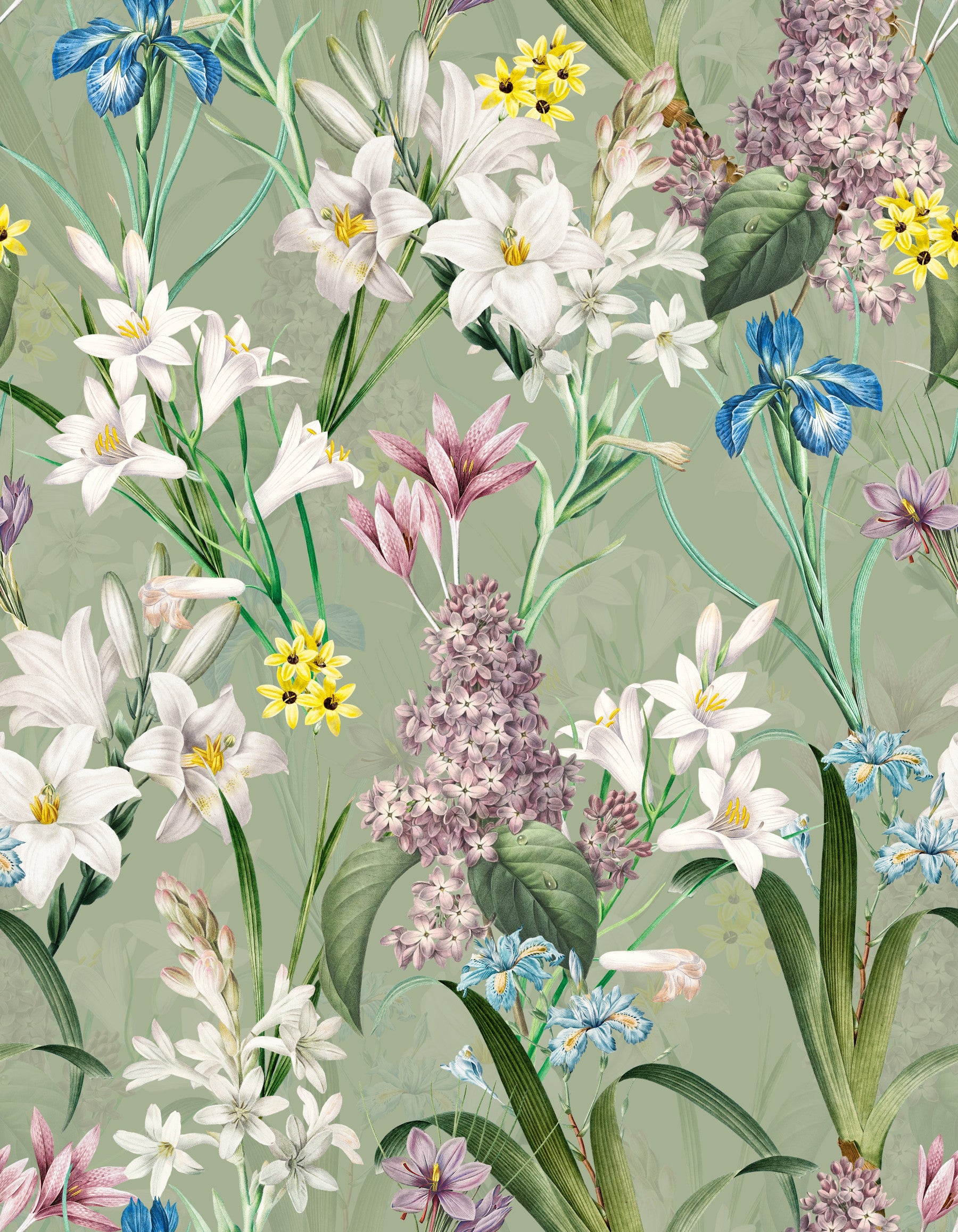 English Garden Escape Wallpaper⁠