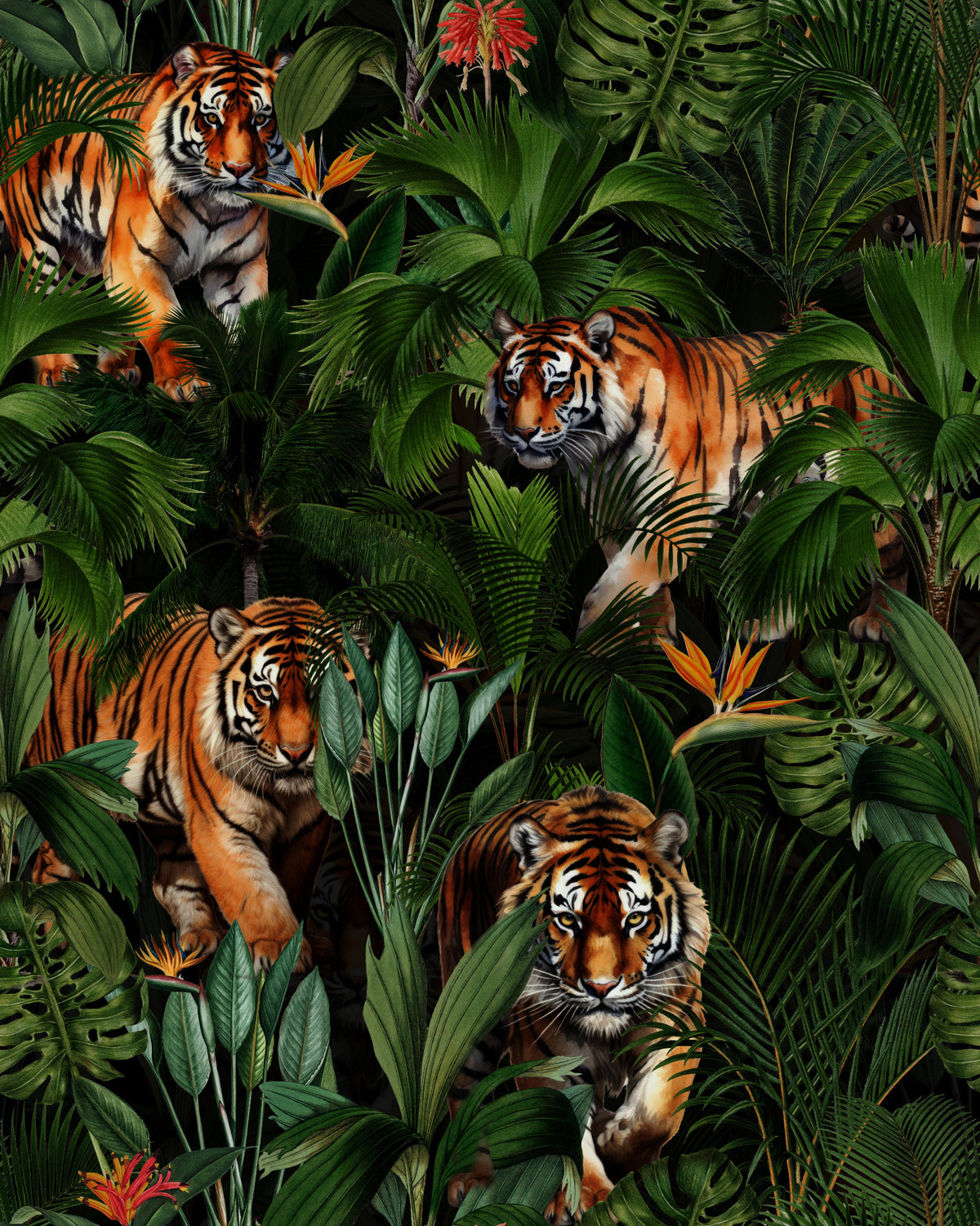 Tiger in Paradise Wallpaper⁠
