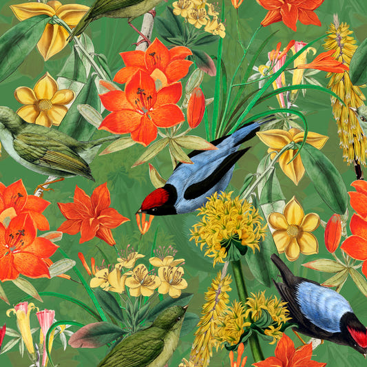 Botanical Birdsong Wallpaper⁠