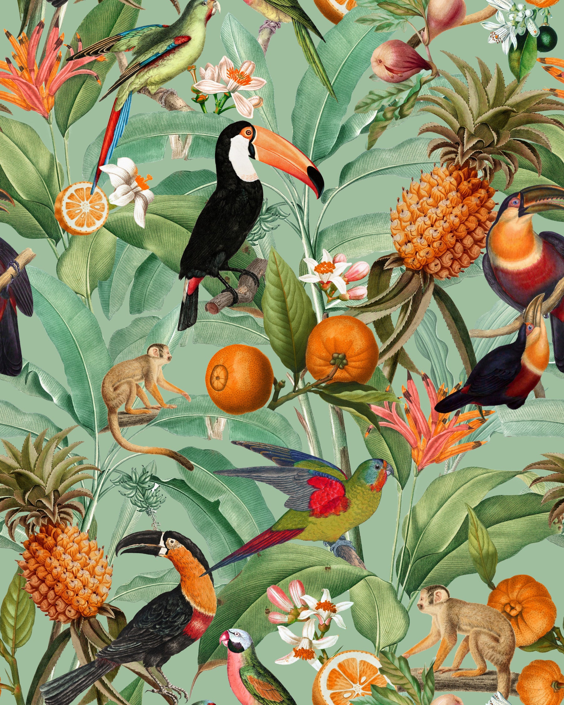 Tropical Eden 1 Wallpaper⁠ in your room — zoomed