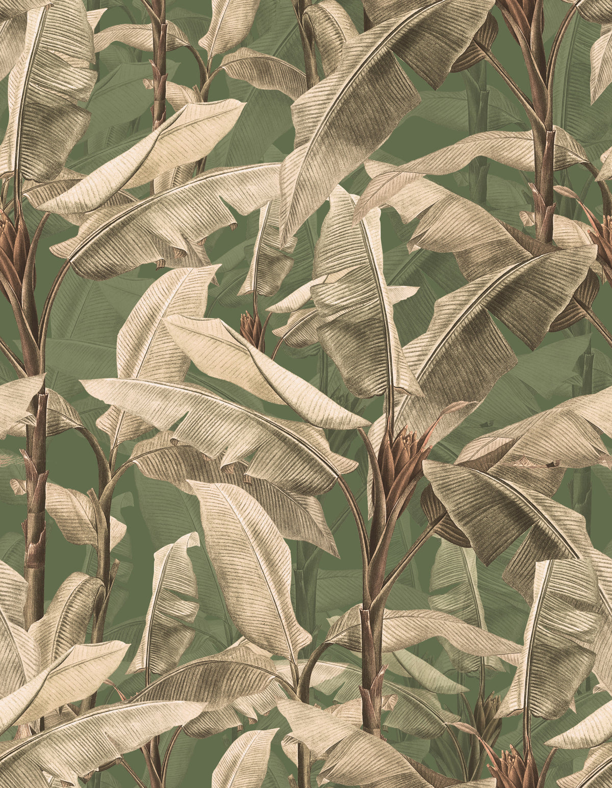 Botanical Eden Wallpaper⁠ in your room — zoomed