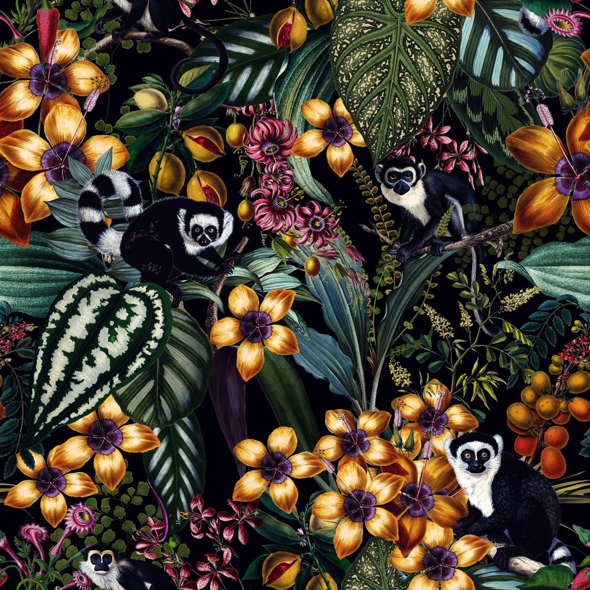 Lemur's Secret Garden Wallpaper⁠