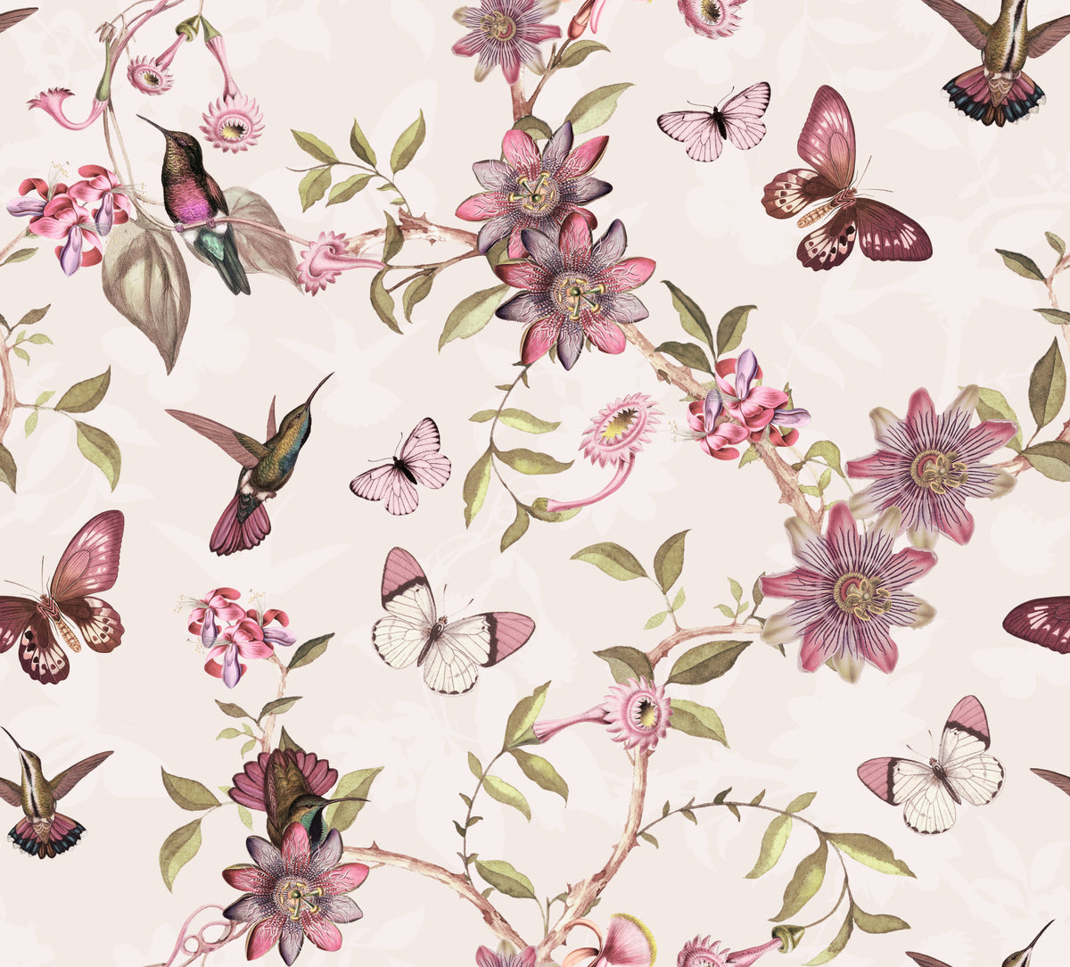 Whimsical Botanical Garden Wallpaper⁠