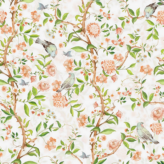 Enchanted Chinoiserie Garden  Wallpaper⁠