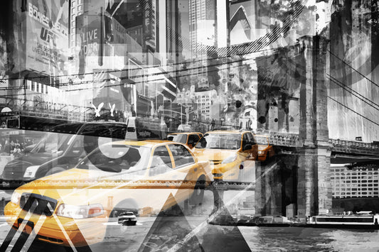 Modern Art NYC Collage  Wall Mural