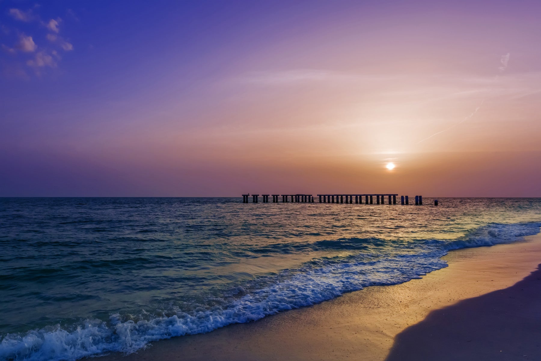 Gasparilla Island Sunset  Wall Mural