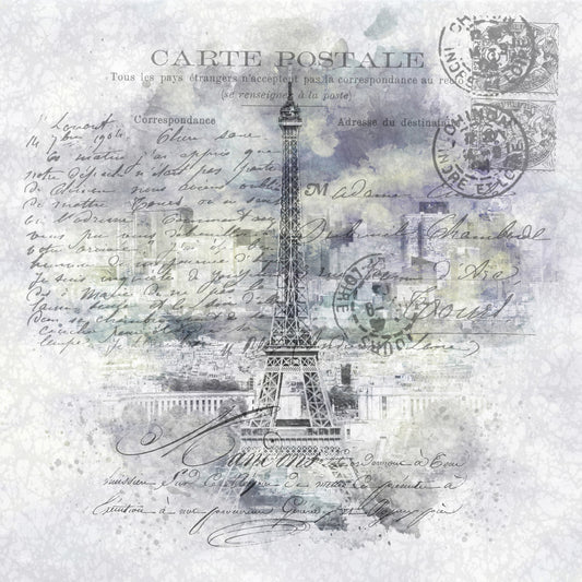 Paris Collage | Overlooking the city from Montparnasse Tower Wall Mural