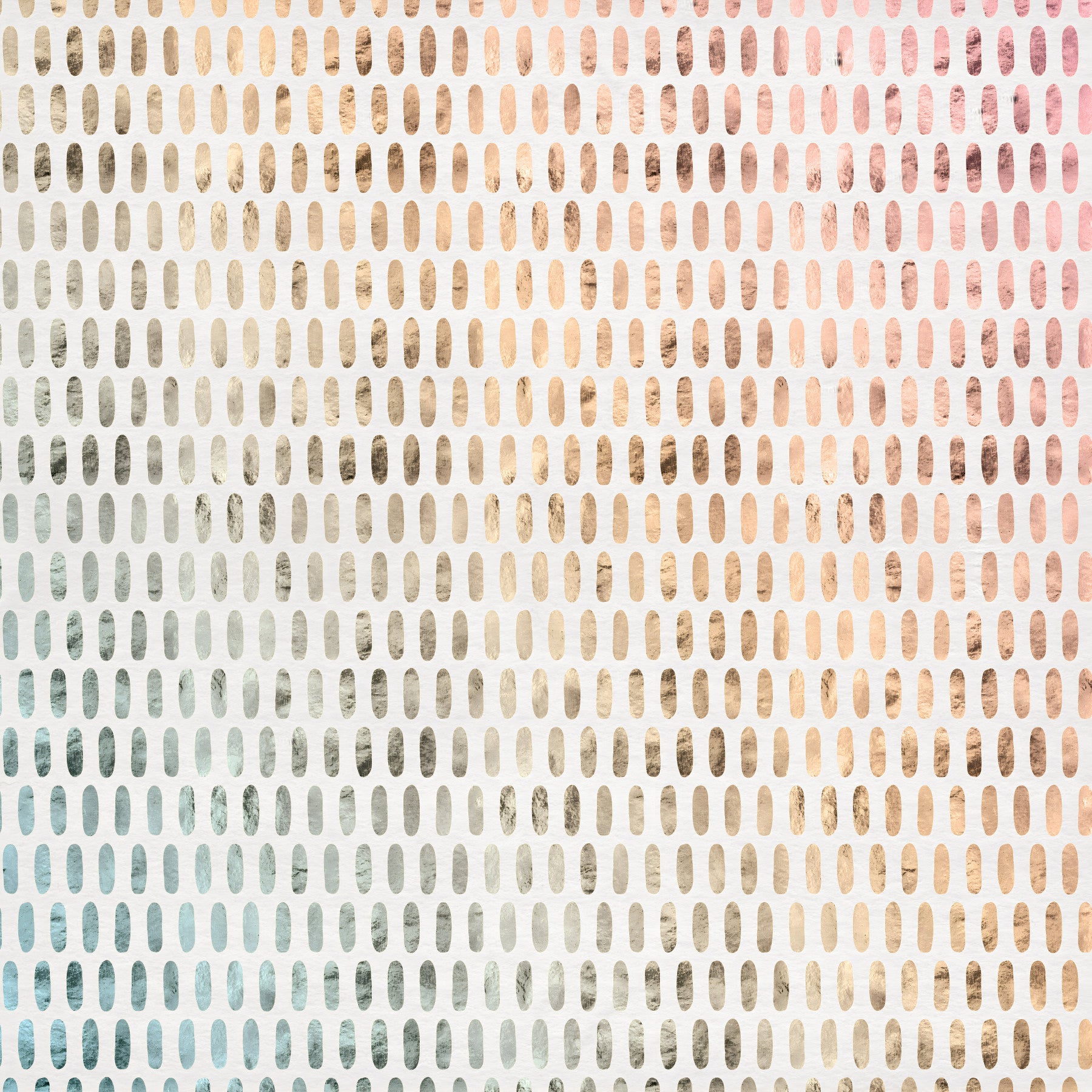 Iridescent Ovals on Soft White Wall Mural