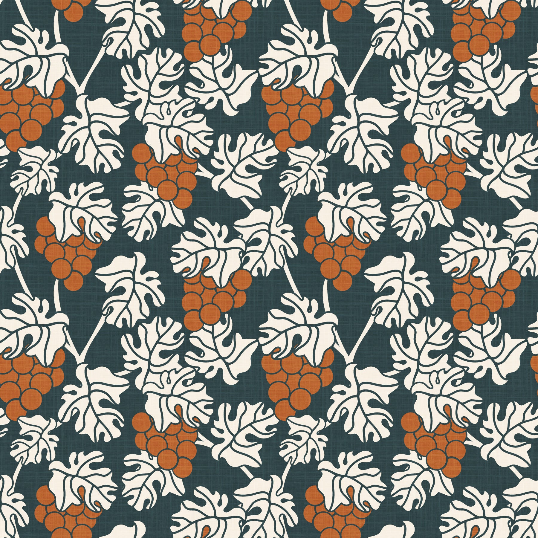 Mediterranean Vineyard Blue Wallpaper⁠