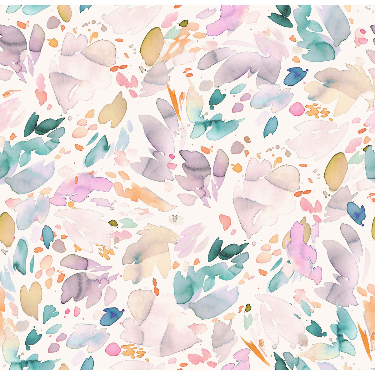 Watercolor Abstract  Petals  Wallpaper⁠ in your room — zoomed