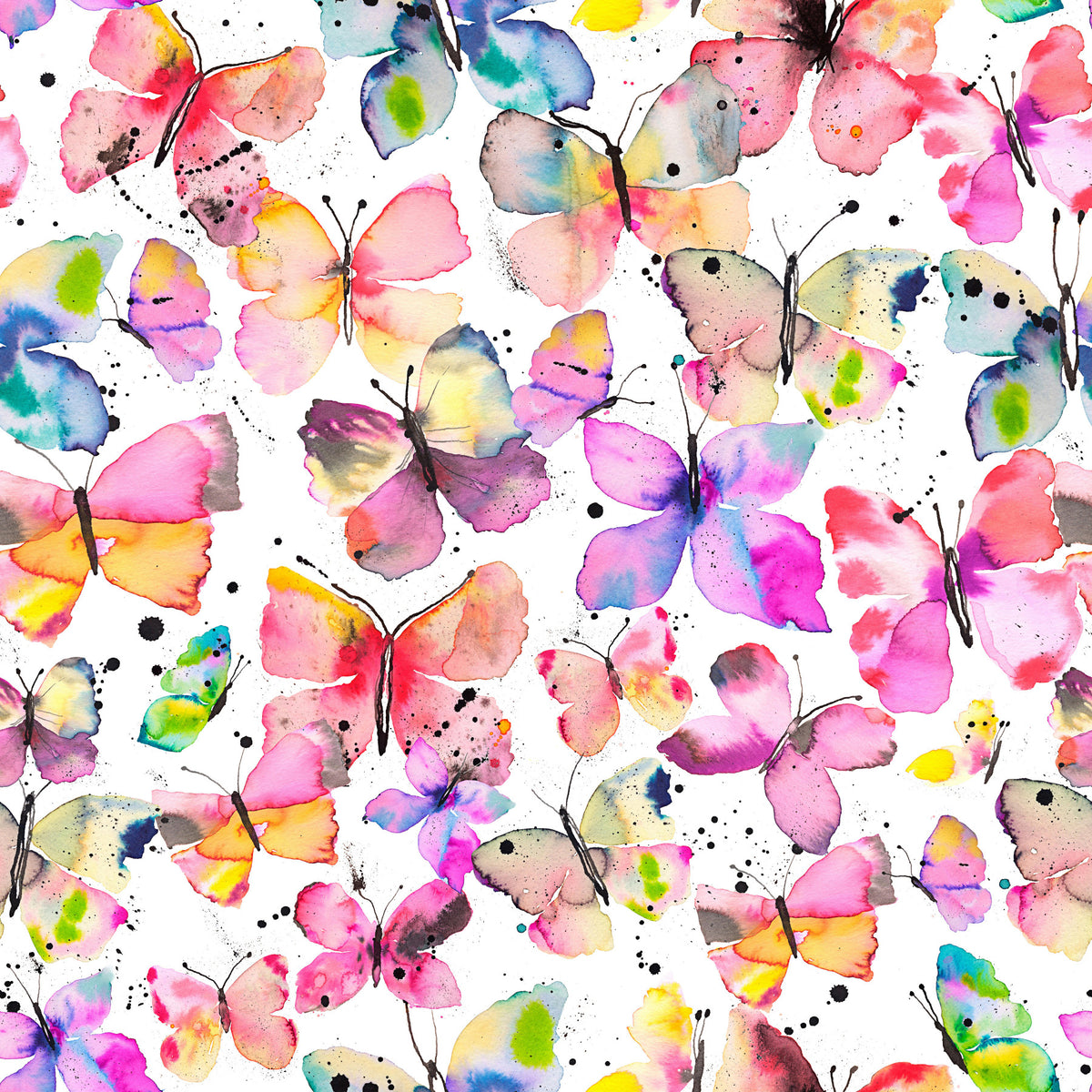 Watercolor Butterflies  Wallpaper⁠