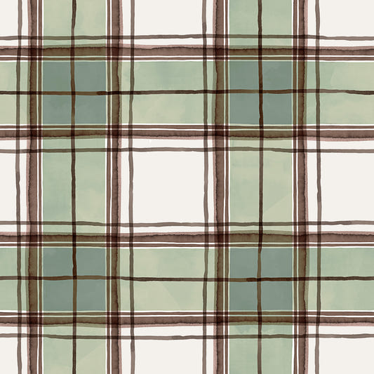 Watercolor Classic Geometric Stripes Wallpaper⁠
