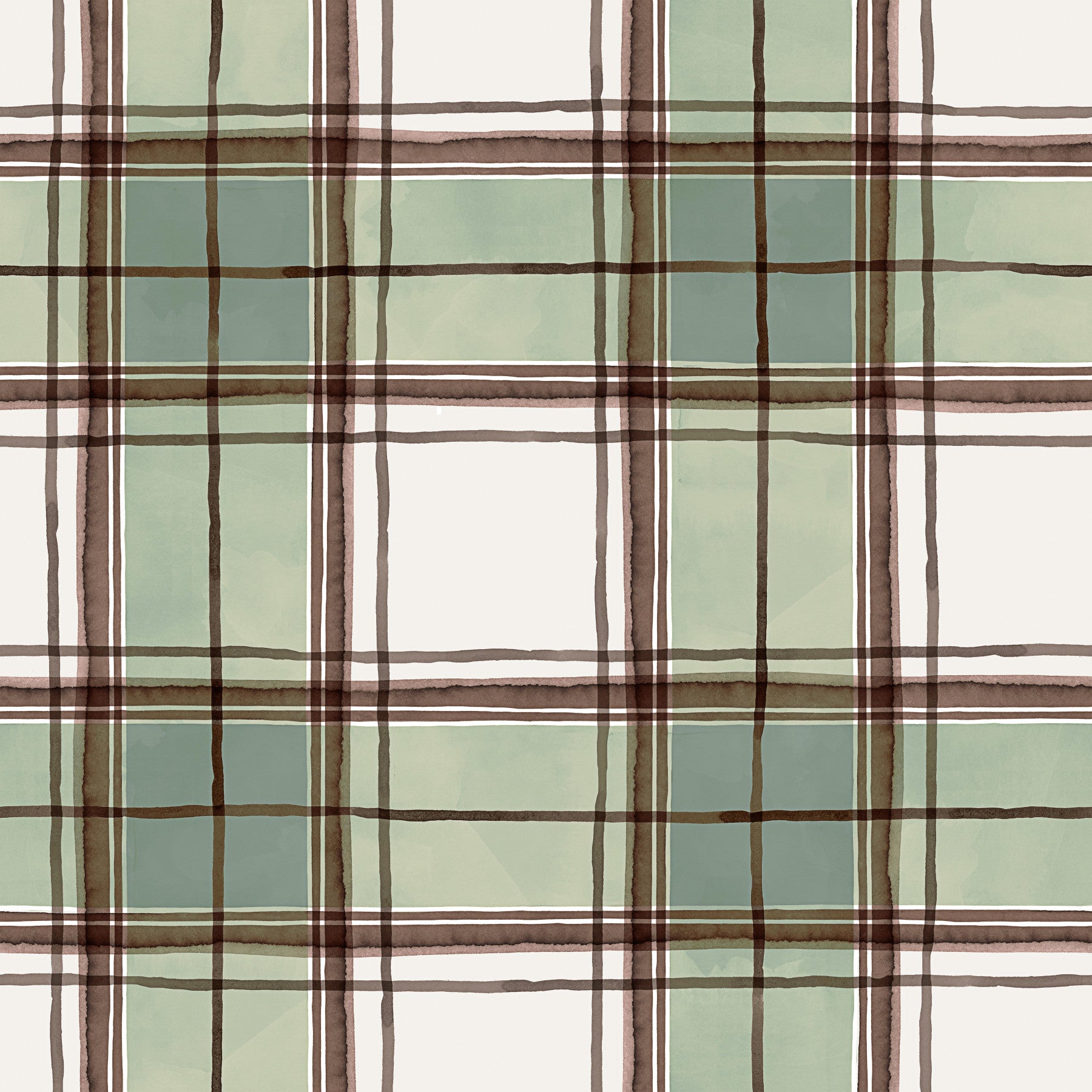 Watercolor Classic Geometric Stripes Wallpaper⁠