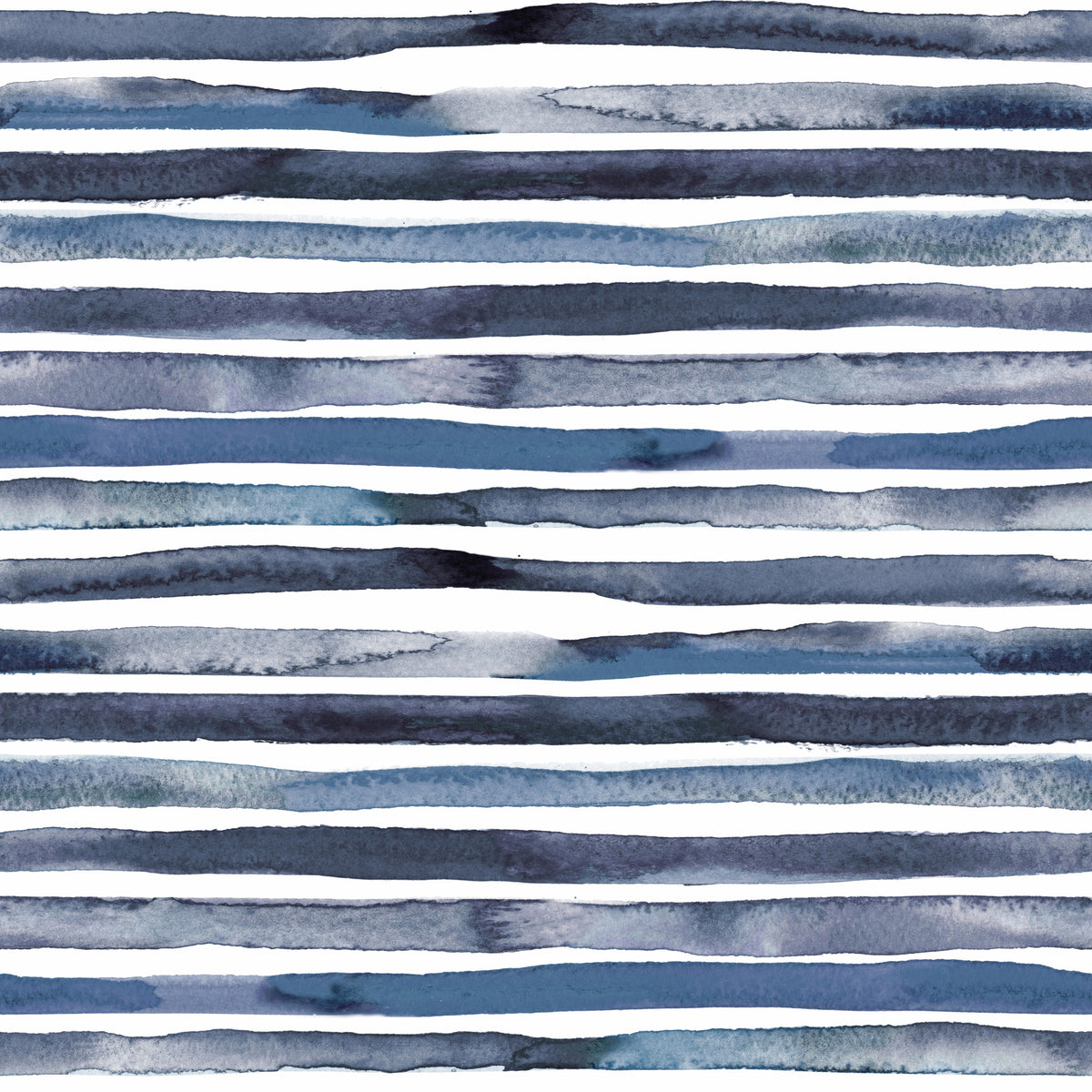 Watercolor Geometric Stripes Soft Blue Wallpaper⁠