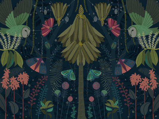 Enchanted Night Garden Wall Mural