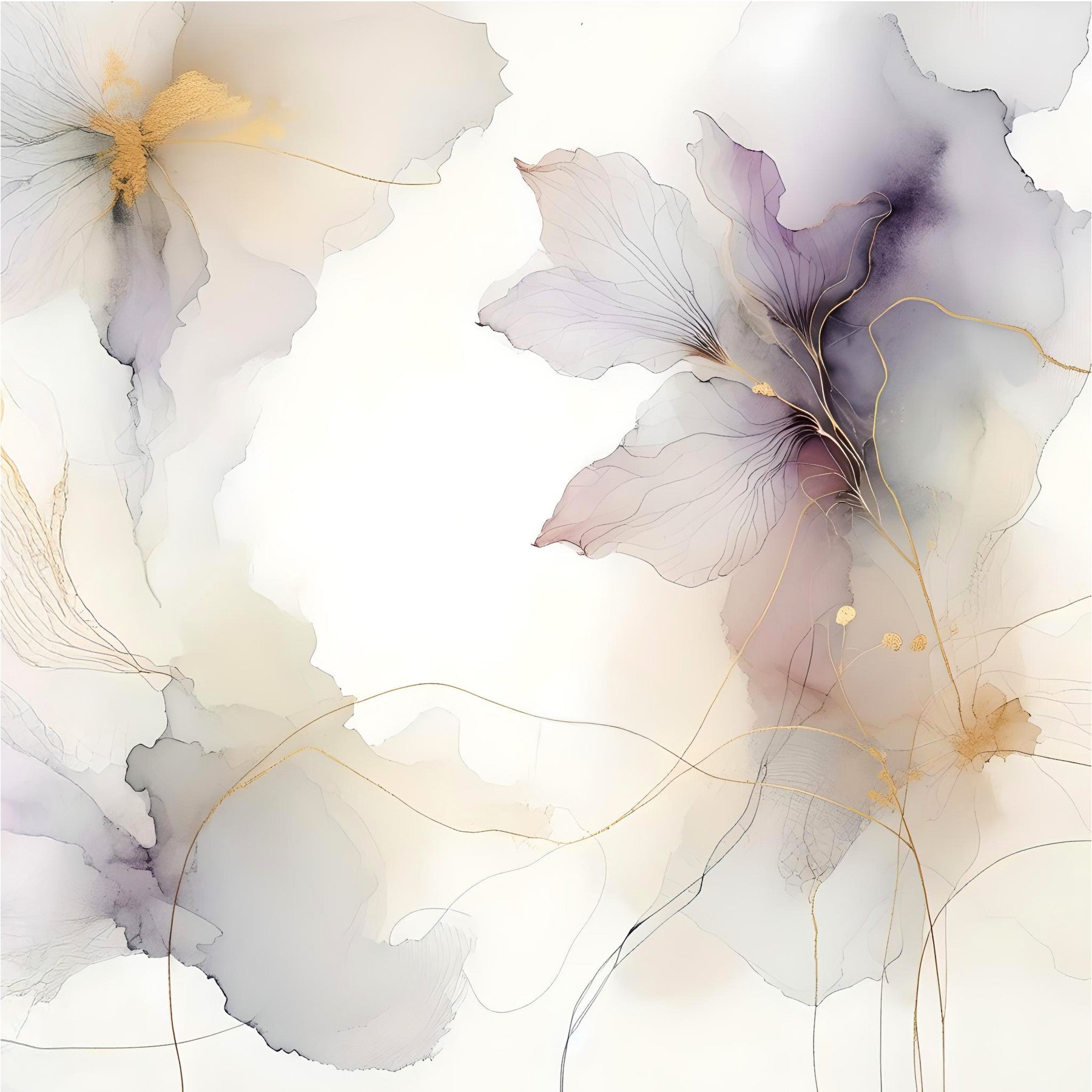 Lilac Blossom Hues Wall Mural