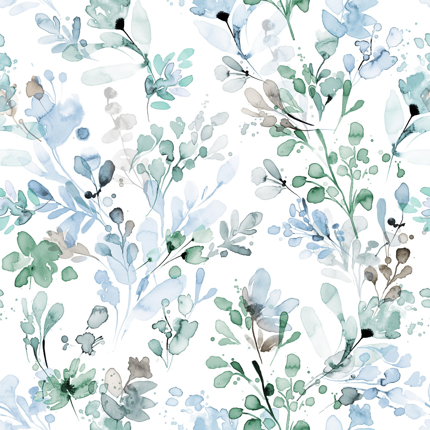 Wild Grasses Botanical Nature Sage Green Wallpaper⁠ in your room — zoomed