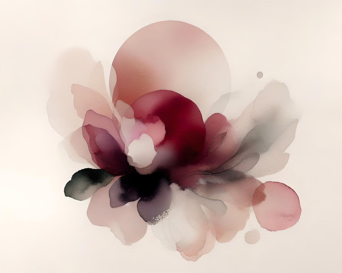 Soft Petal Whispers Wall Mural in your room — zoomed
