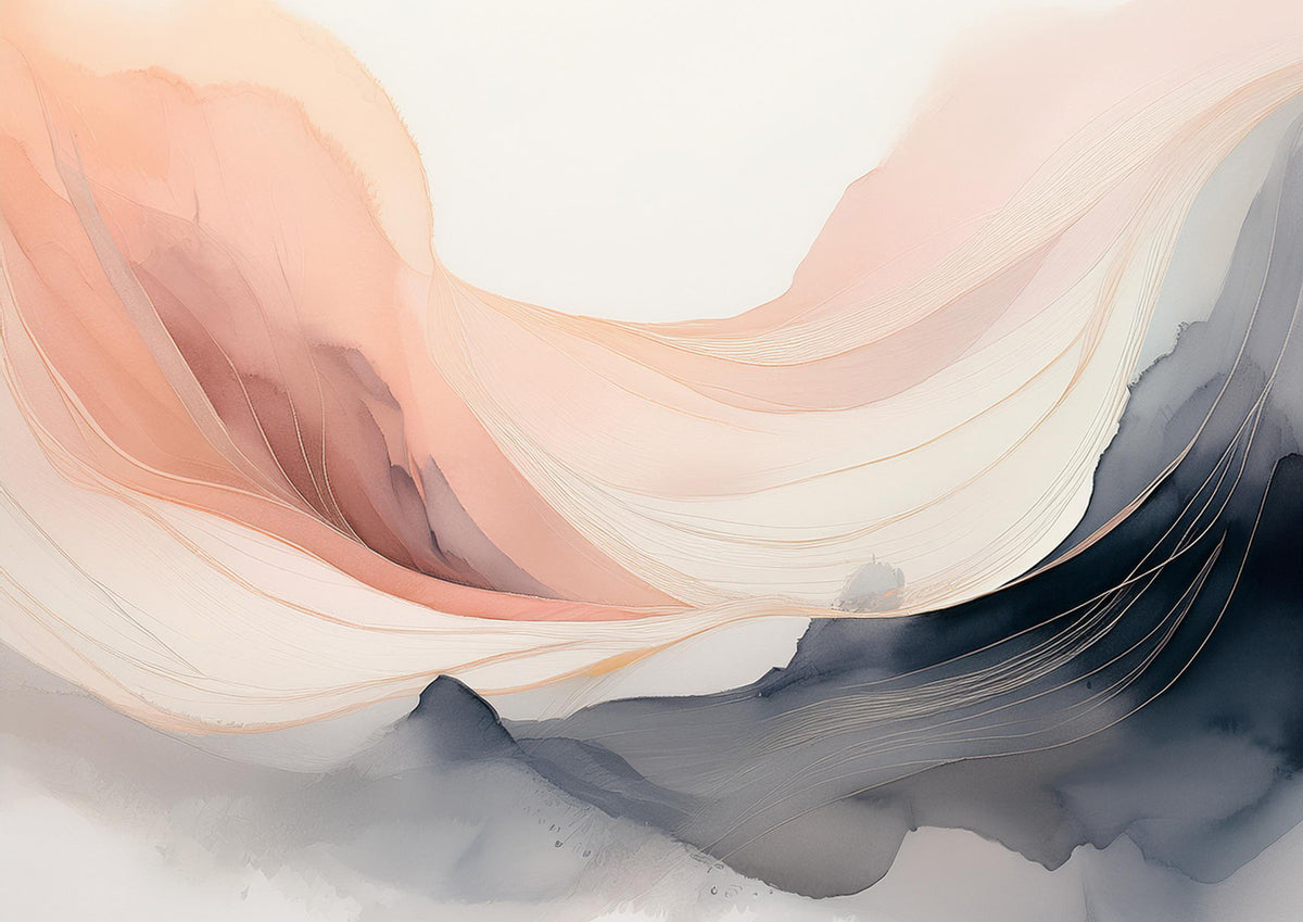 Ethereal Hues Wall Mural in your room — zoomed