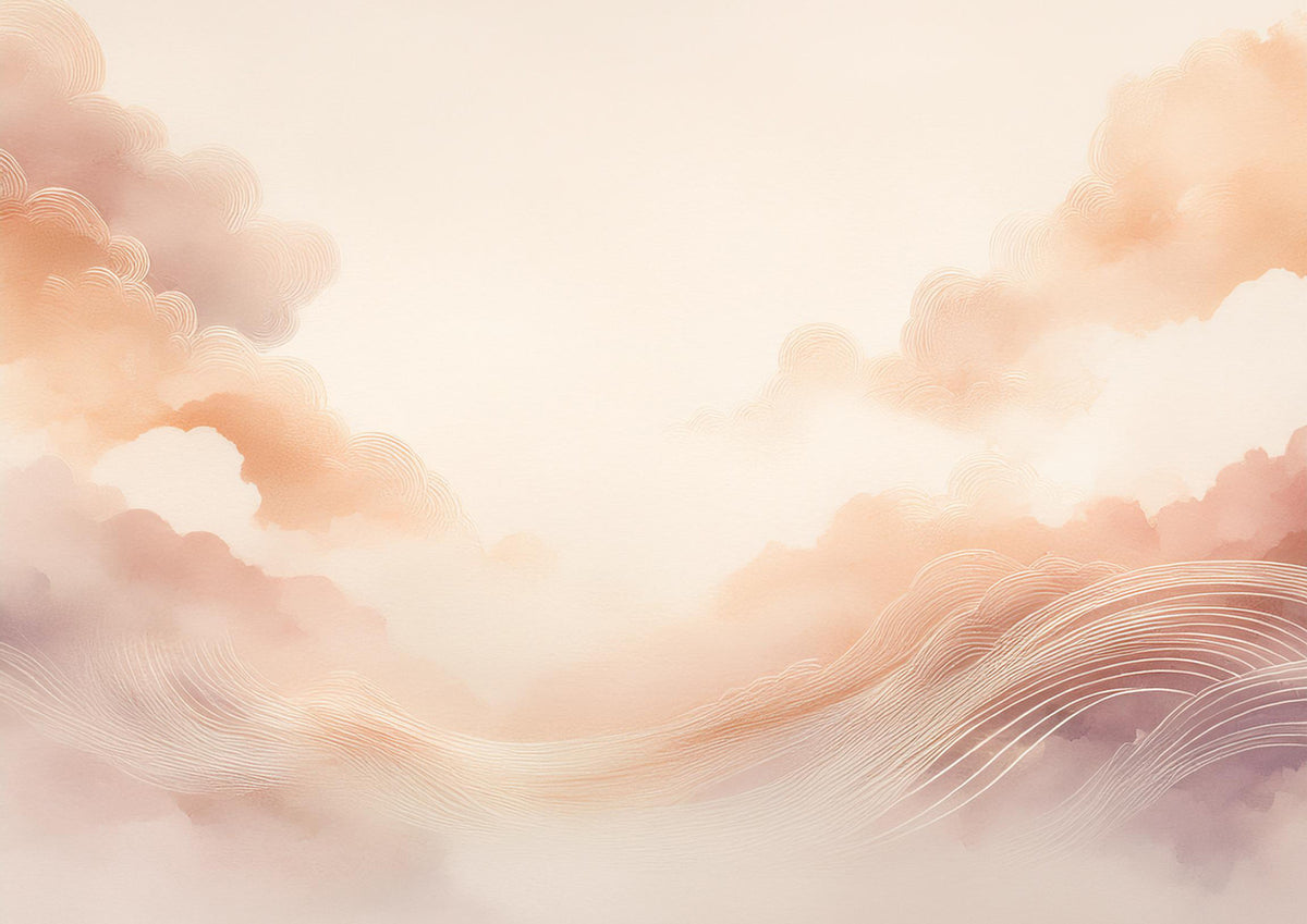 Pastel Cloud Dreams Wall Mural in your room — zoomed