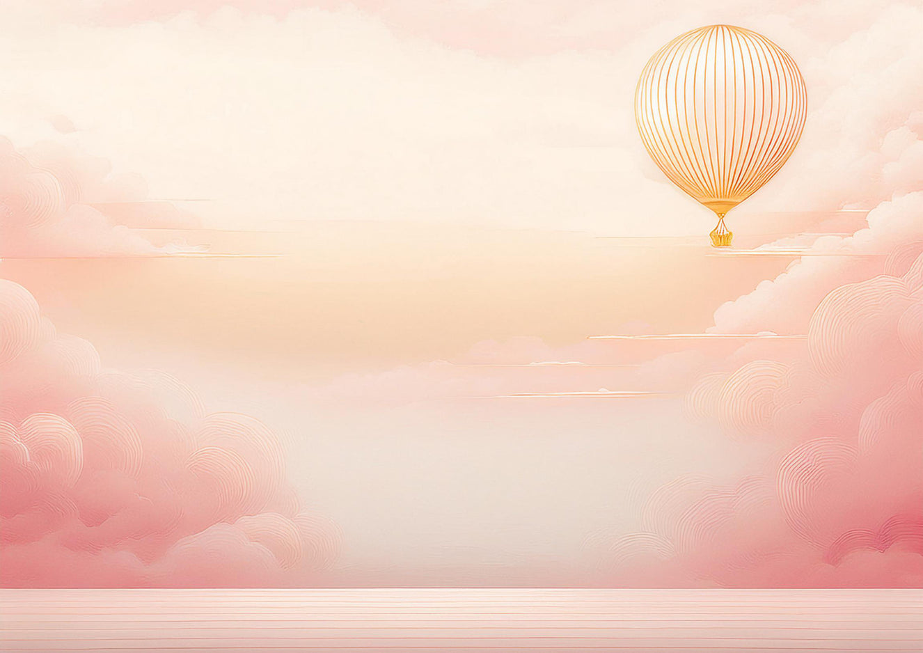 Rose Blush Sky Wall Mural