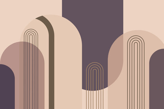 Mid Century Arches Wall Mural