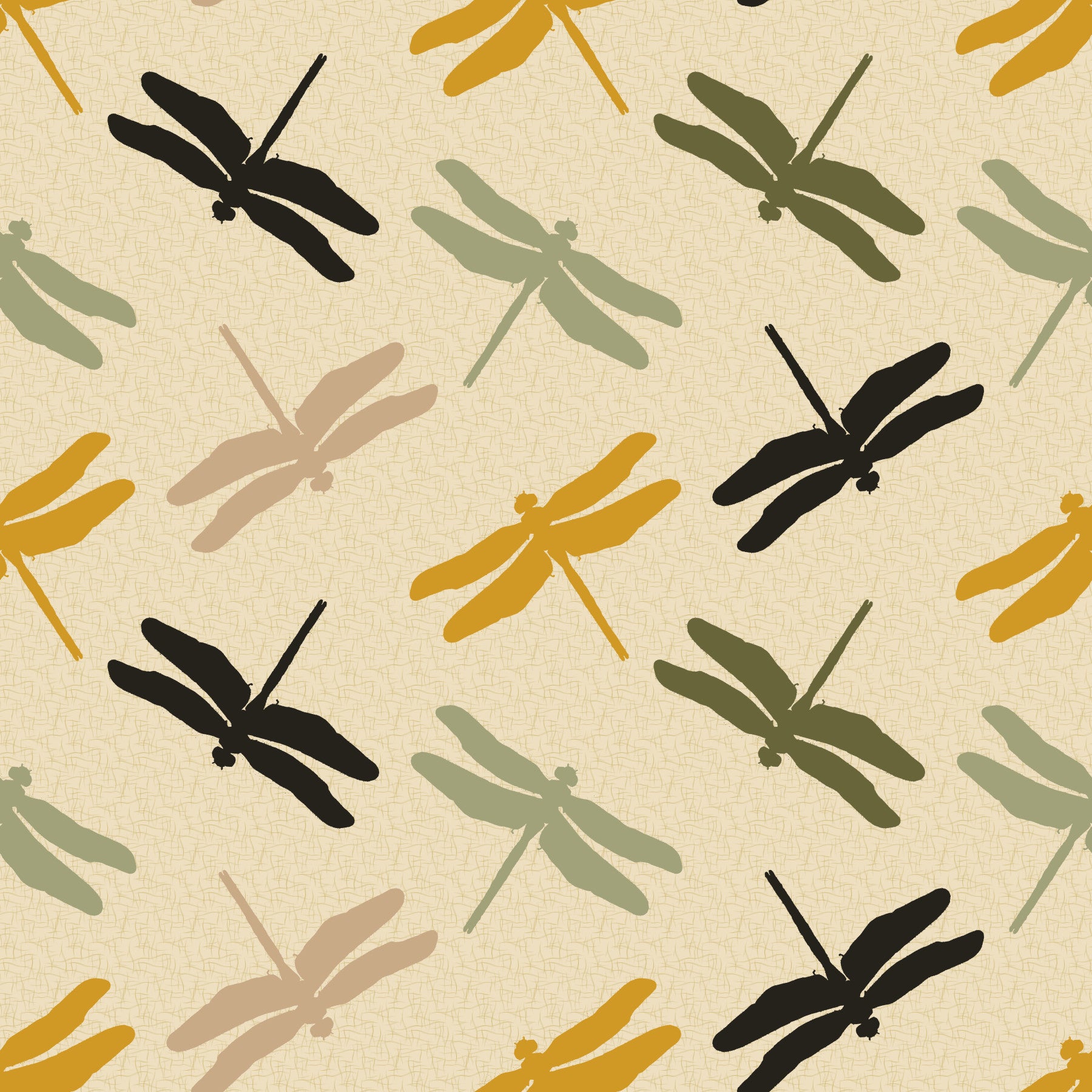 Dragonflies Flying Mustard Green Wallpaper⁠