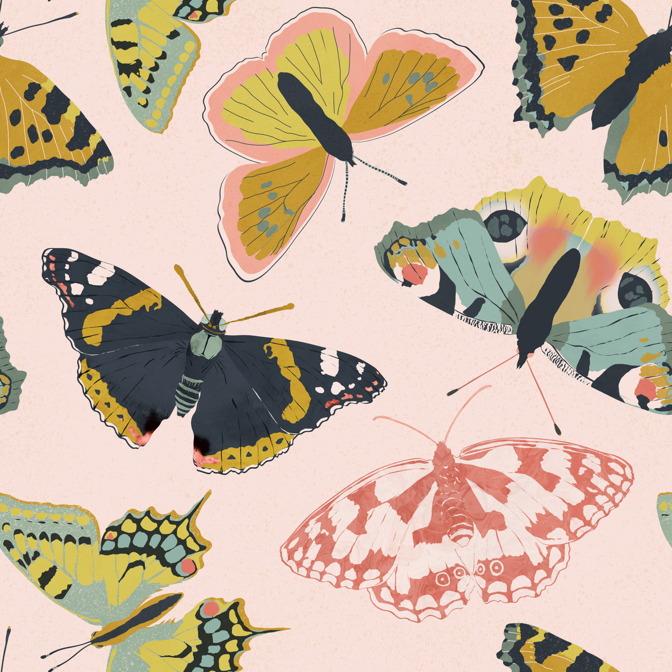 Butterflies in Bloom Wallpaper⁠